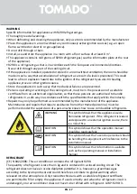 Предварительный просмотр 17 страницы tomado TMA7000B Instruction Manual