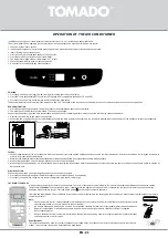 Предварительный просмотр 21 страницы tomado TMA7000B Instruction Manual