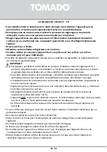 Предварительный просмотр 36 страницы tomado TMA7000B Instruction Manual