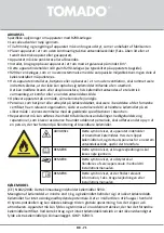 Предварительный просмотр 71 страницы tomado TMA7000B Instruction Manual