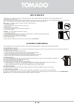 Предварительный просмотр 88 страницы tomado TMA7000B Instruction Manual