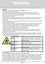 Предварительный просмотр 92 страницы tomado TMA7000B Instruction Manual