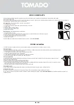 Предварительный просмотр 98 страницы tomado TMA7000B Instruction Manual