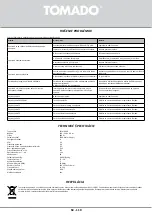 Предварительный просмотр 110 страницы tomado TMA7000B Instruction Manual