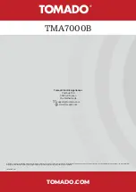 Предварительный просмотр 116 страницы tomado TMA7000B Instruction Manual