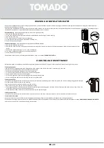 Предварительный просмотр 23 страницы tomado TMA7000W Instruction Manual