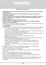 Предварительный просмотр 58 страницы tomado TMA9001B Instruction Manual