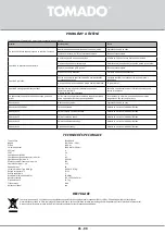 Предварительный просмотр 99 страницы tomado TMA9001B Instruction Manual