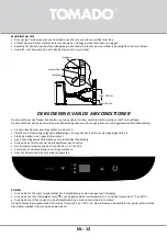 Preview for 12 page of tomado TMA9001W Instruction Manual