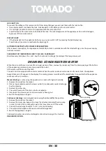 Предварительный просмотр 30 страницы tomado TMA9001W Instruction Manual