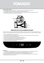 Предварительный просмотр 74 страницы tomado TMA9001W Instruction Manual