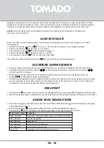 Preview for 10 page of tomado TMC2501S Instruction Manual