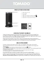 Preview for 6 page of tomado TMF1101B Instruction Manual