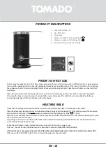 Preview for 10 page of tomado TMF1101B Instruction Manual