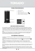 Preview for 15 page of tomado TMF1101B Instruction Manual