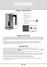 Preview for 10 page of tomado TMF1201S Instruction Manual