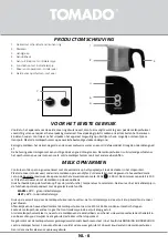 Preview for 6 page of tomado TMF1501B Instruction Manual