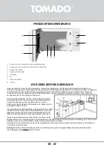 Предварительный просмотр 22 страницы tomado TMS2001W Safety Instruction