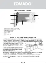 Предварительный просмотр 29 страницы tomado TMS2001W Safety Instruction