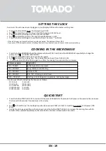 Предварительный просмотр 19 страницы tomado TMS2002S Safety Instruction