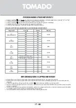 Предварительный просмотр 60 страницы tomado TMS2002S Safety Instruction