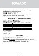 Предварительный просмотр 86 страницы tomado TMS2002S Safety Instruction