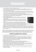 Предварительный просмотр 28 страницы tomado TRC1501B Instruction Manual