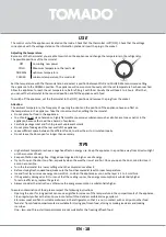 Preview for 18 page of tomado TRM4701B Instruction Manual