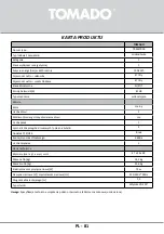 Preview for 81 page of tomado TRM4701B Instruction Manual