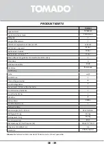 Предварительный просмотр 39 страницы tomado TRT4801W Instruction Manual