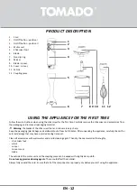 Preview for 12 page of tomado TSB3501B Instruction Manual