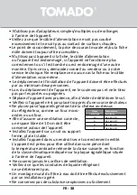 Preview for 38 page of tomado TSS8301B Instruction Manual