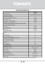 Preview for 58 page of tomado TSS8301B Instruction Manual