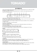 Preview for 76 page of tomado TSS8301S Instruction Manual