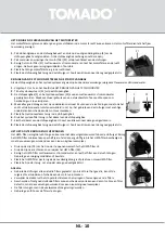 Предварительный просмотр 10 страницы tomado TVC2001B Instruction Manual