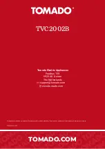 Предварительный просмотр 36 страницы tomado TVC2002B Instruction Manual