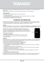 Preview for 8 page of tomado TWD2501B Instruction Manual