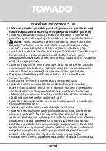 Preview for 63 page of tomado TWD2501B Instruction Manual