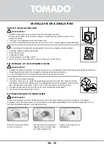 Предварительный просмотр 12 страницы tomado TWM8001W Instruction Manual