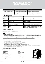 Предварительный просмотр 26 страницы tomado TWM8001W Instruction Manual