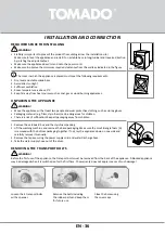 Предварительный просмотр 36 страницы tomado TWM8001W Instruction Manual