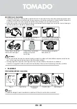 Предварительный просмотр 39 страницы tomado TWM8001W Instruction Manual