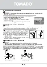 Предварительный просмотр 62 страницы tomado TWM8001W Instruction Manual