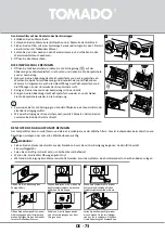 Предварительный просмотр 73 страницы tomado TWM8001W Instruction Manual