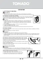 Предварительный просмотр 97 страницы tomado TWM8001W Instruction Manual