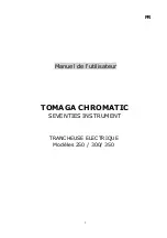 Предварительный просмотр 1 страницы tomaga CROMATIC 250 User Manual