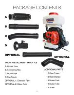 Preview for 3 page of Tomahawk Mist Blower Package Contents Manual