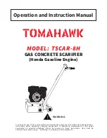 Tomahawk TSCAR-8H Operation And Instruction Manual preview