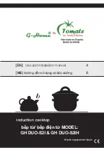 Tomate G-Home  GH DUO-S2IH Use And Installation  Manual preview