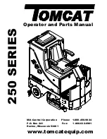 Tomcat 250 series Operator And Parts Manual preview